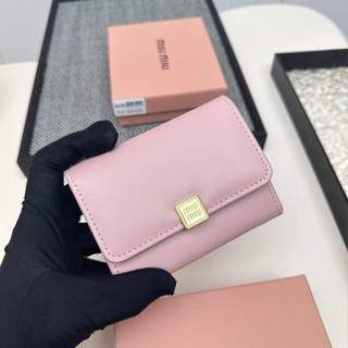 新款MIU MIU多功能小錢包512羊皮女士零錢包禮盒包裝