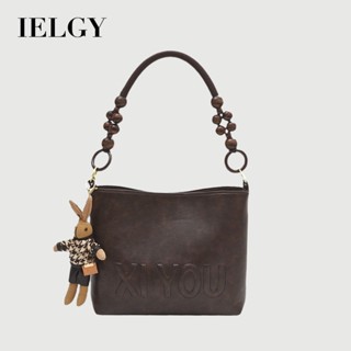 IELGY 潮流時尚單肩大容量簡約手提休閒包 通勤托特包