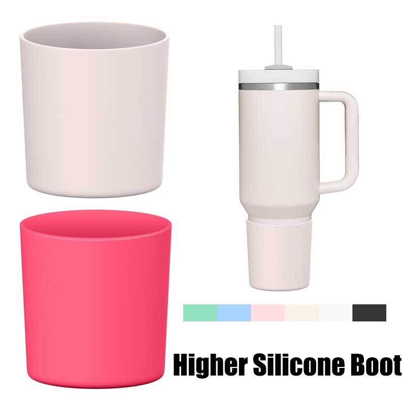 用於 Stanley Quencher H2.0 40 盎司或其他 40 盎司玻璃杯的更高矽膠靴防滑瓶底套