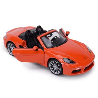 Bburago 1:24 Porsche 718 Boxster 跑車靜態壓鑄車輛收藏模型汽車玩具