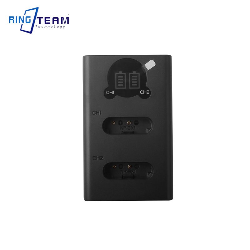 NP-BX1 USB 雙充電器適用於索尼 FDR-X3000R ZV-1 RX100 M7 M6 AS300 HX400
