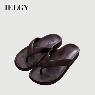 IELGY 男士人字拖夏季戶外休閒沙灘拖鞋