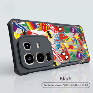 圖案防震手機殼 Infinix Note 50 50S 50X Pro Plus 4G 5G 外殼透明保護氣囊保險槓手機