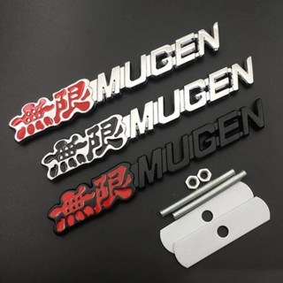 3d 金屬徽章 Mugen Emblem 字母汽車前格柵徽章貼紙配件