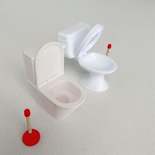 迷你馬桶坐便器模型 浴盆澡盆沐浴洗澡套裝玩具娃娃浴室配件