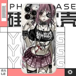Ins動漫單眼少女少女手機殼適用於iPhone16PRO Max 15 14 13 12 11 Pro XR XS Ma
