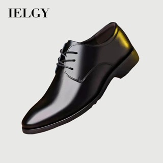 IELGY 春秋青年英倫休閒商務正裝皮鞋男鞋