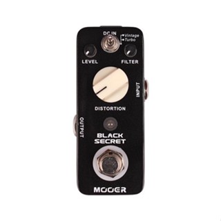 MOOER魔耳Black Secret經典失真音色電吉他單塊效果器全金屬外殼