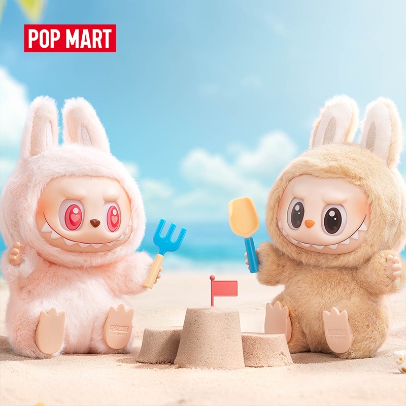 POPMART泡泡瑪特 THE MONSTERS - 坐坐派對搪膠毛絨盲盒 潮玩毛絨擺件