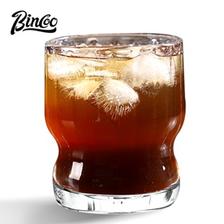 BINCOO 雙層耐熱玻璃咖啡杯 家用精緻復古冰美式杯子 高顏值拿鐵品鑒杯 260ML