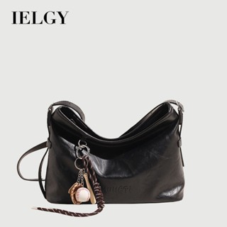 IELGY 韓國小眾腋下包 復古手提通勤簡約大容量斜揹包