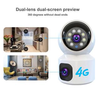 V380 PRO 4MP 室內無線監視器 WIFI/4G SIM卡攝影機 手機遠端檢視 語音對講 嬰兒監視鏡頭 雙畫面