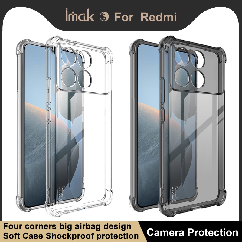Imak Redmi K70 5G 红米 K70 Pro 5G 手機殼全包邊加厚保護套矽膠四角氣囊後殼 保護殼