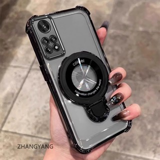 Redmi note 11 4G note 11s 4G 美學新設計手機殼電鍍四角防摔功能 TPU 軟殼帶手機支架