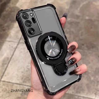 SAMSUNG 三星NOTE 20 ULTRA美學新設計手機殼電鍍四角防摔功能TPU軟殼帶手機支架