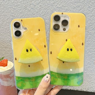 ins風雙面IMD高顏值蘋果iPhone16可愛15清新14個性13promax手機全包殼保護套夏天帶西瓜支架
