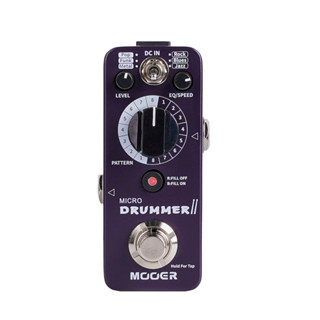 MOOER魔耳MICRO DRUMMER II電吉他單塊效果器落地式鼓機迷你小型