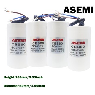 CBB60 電容器 100uf 80uf 40uf 30uf 25uf 20uf 16uf 450V AC 5% 洗衣機