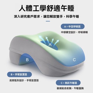 趴睡枕 午休枕 午睡枕頭 趴趴枕 國小午睡趴枕 學生午安枕 工位枕 辦公枕 美容趴枕 涼感午睡 午睡神器 記憶棉枕頭
