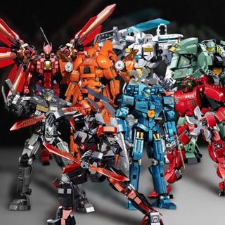 600+PCS 樂高積木 機甲系列 雅典娜 暗黑流浪者 冰封守護者模型 男孩組裝玩具禮物