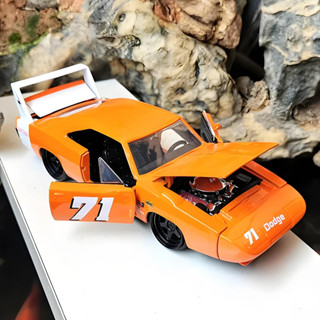 JADA 1:24 Dom's Charger Daytona 1969 合金汽車壓鑄和玩具車汽車模型微型比例兒童模型車