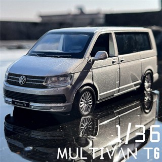 1:36 VW Multivan T6 VAN MPV合金汽車模型壓鑄玩具模擬微型模型車靜態兒童玩具收藏生日