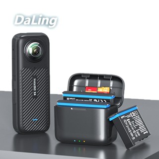 適用於Insta360 X4電池快充充電盒可收納儲存卡運動相機Insta360X4充電盒配件