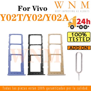 全新適用於 vivo Y02 Y02A Y02T Sim 卡託盤 Sim 卡插槽支架卡支架讀卡器 SD 插槽適配器更換部