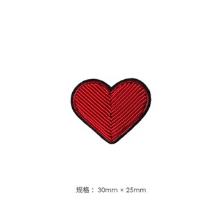 Love 系列 - 六件套,印度絲綢手工刺繡胸針徽章,適合服裝、包包、桌布、縫紉、手工製作