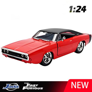 JADA 1:24 1970 Charger R/T 合金汽車壓鑄和玩具車汽車模型微型比例兒童模型車