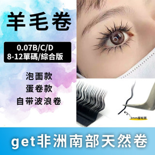 【12排】羊毛卷睫毛泡麵睫毛美睫店嫁接專用2024網紅款漫畫多取不散新款