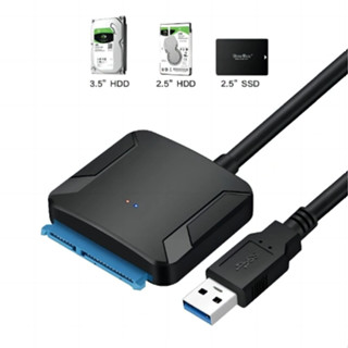 美規 SATA轉USB 3.0 適配器電纜 用於2.5/3.5英吋SSD HDD SATA 硬碟驅動器磁碟