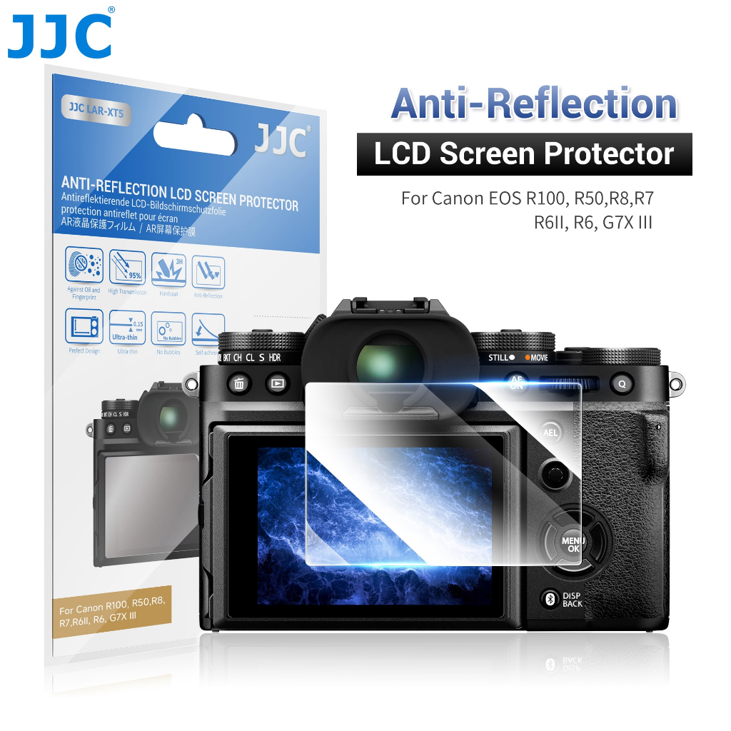 JJC 相機防反射熒幕保護貼 Canon EOS R50 G7X III R6II R10 R8 R6 R100 軟膜