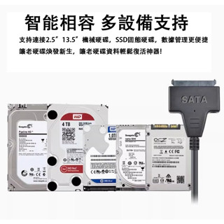全新 硬碟讀取器 SATA轉USB 3.0易驅線 2.5*3.5英吋機械SSD固態盤轉接線