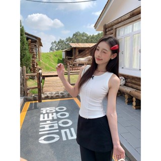 【NZN】蝴蝶結蕾絲花邊背心吊帶女夏季外穿白色打底內搭無袖上衣