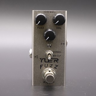 電吉他效果器踏板 FUZZ 音調音量正常中切 DC 9V 電源真正的旁路