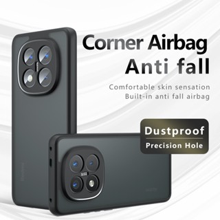 XIAOMI 適用於小米 Poco X7 5G Poko X7 PocoX7 手機殼透明亞克力啞光軟矽膠保護硬防震全相機