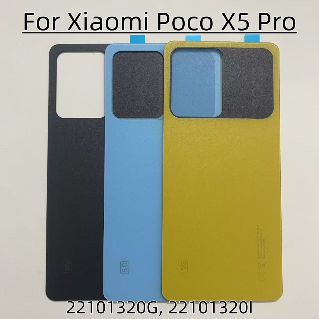 XIAOMI AAA 適用於小米 Poco X5 Pro 電池蓋後蓋玻璃面板後殼外殼電池更換