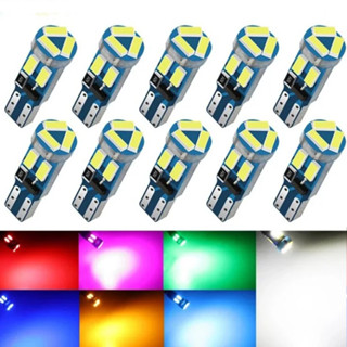 10 件 T5 Led 3014 7SMD 指示燈 T5 儀表板燈 12V 室內氛圍燈汽車儀表板儀表燈泡 Auto12V