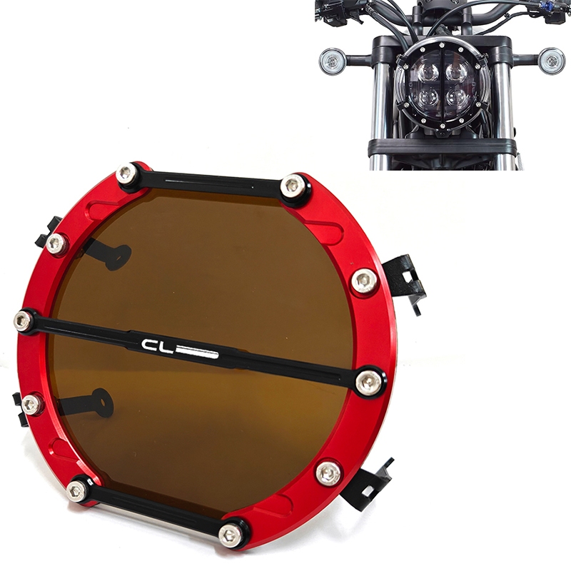 適用HONDA CL Street CL300 CL500改裝CNC大燈保護罩頭燈護片