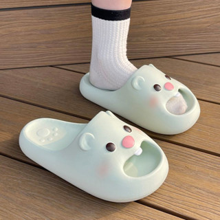 【店鋪熱銷】少女可愛小海狸loopy拖鞋女款夏季外穿厚底防滑外出居家軟底露比涼拖女