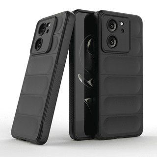 XIAOMI 適用於小米 13T Pro 13TPro 手機殼防摔隱形氣囊裝甲防震保護套親膚軟矽膠殼 Coque
