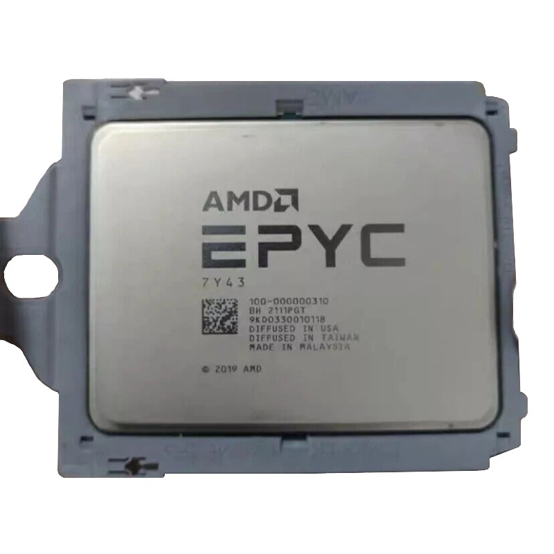 AMD EPYC 7Y43 服務器處理器 48 核 96 螺紋 2.55GHz 256MB 緩存 280W TDP 1T