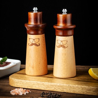 研磨器,創意紳士,實木,廚房,餐桌用品,黑胡椒粒,手動,磨胡椒粉,海鹽,花椒,調料,研磨瓶