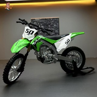 [NAU-MAN]合金車模1:12 Kawasaki KX450山地越野機車模型無聲光兒童玩具車滑行擺件車模男生禮物