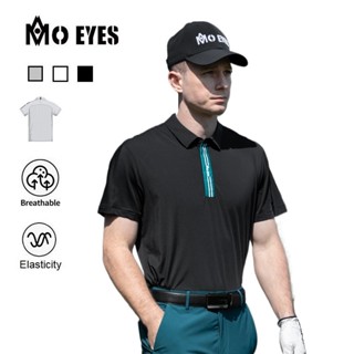 PGM GOLF MO EYES 透氣網孔設計短袖t恤彈力運動材質休閒上衣polo衫