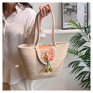 【Vogue Vibe】✨新品包包✨沙灘度假草編包洋氣流行托特包包女新款海邊編織大容量斜揹包