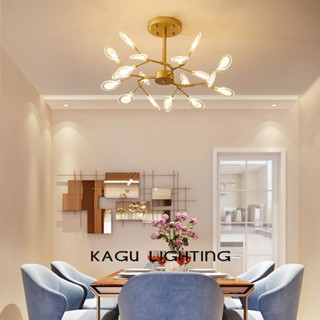 KAGU現代LED吊燈客廳臥室廚房北歐華麗螢火蟲燈家用室內照明豪華裝飾吊燈