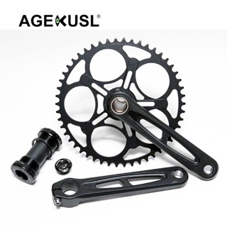 Aceoffix 自行車曲柄組 BSA30 帶 BB 130BCD 7075 CNC 鋁合金豆曲柄用於 Brompton