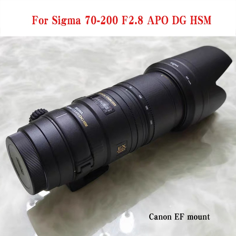 相機鏡頭貼紙適用於 SIGMA 70-200 F2.8 APO DG HSM 佳能 EF 卡口保護皮膚防刮保護膜 70-